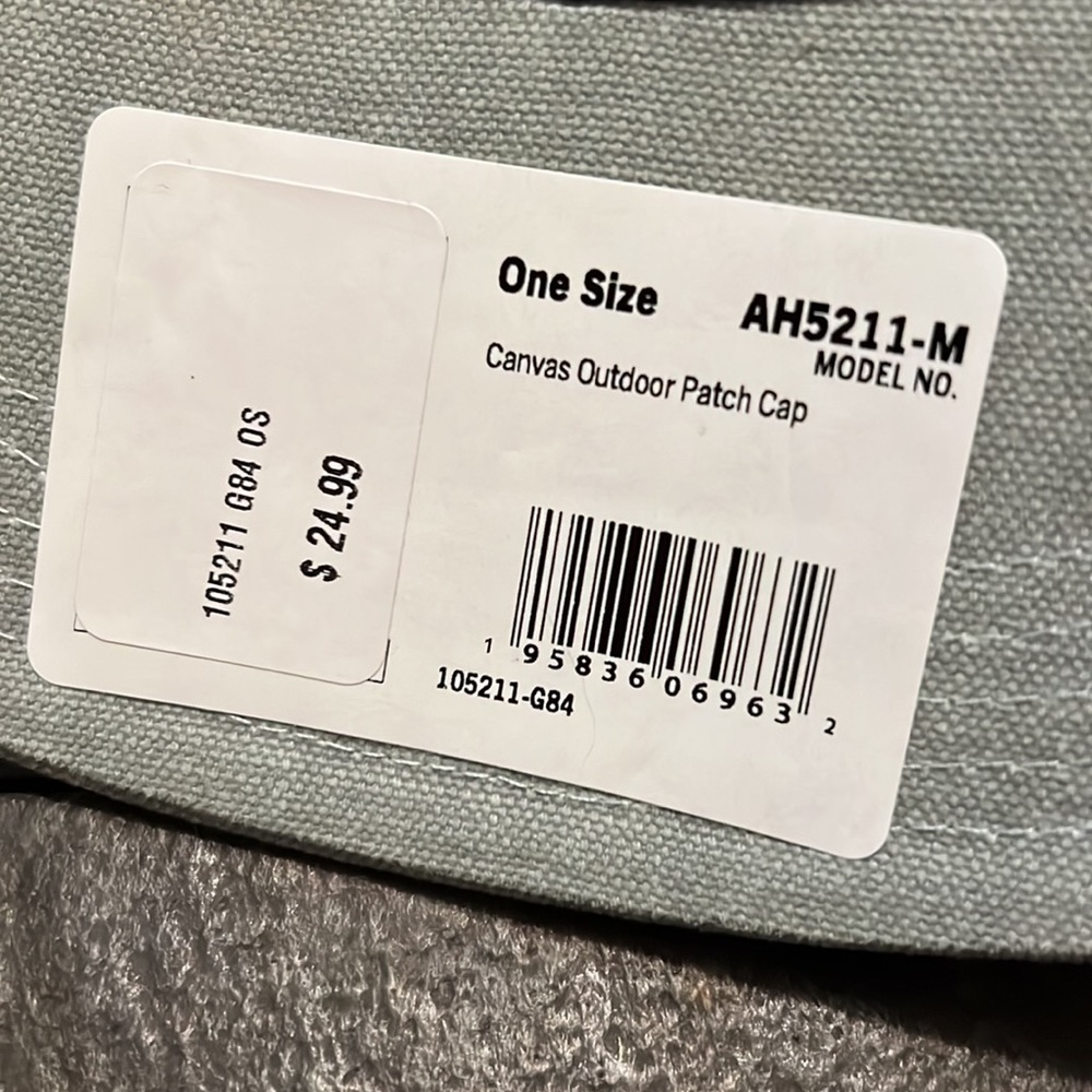NWT Carhartt Outdoor Men’s Patch Cap 🧢 Canvas Hat - Picture 7 of 7